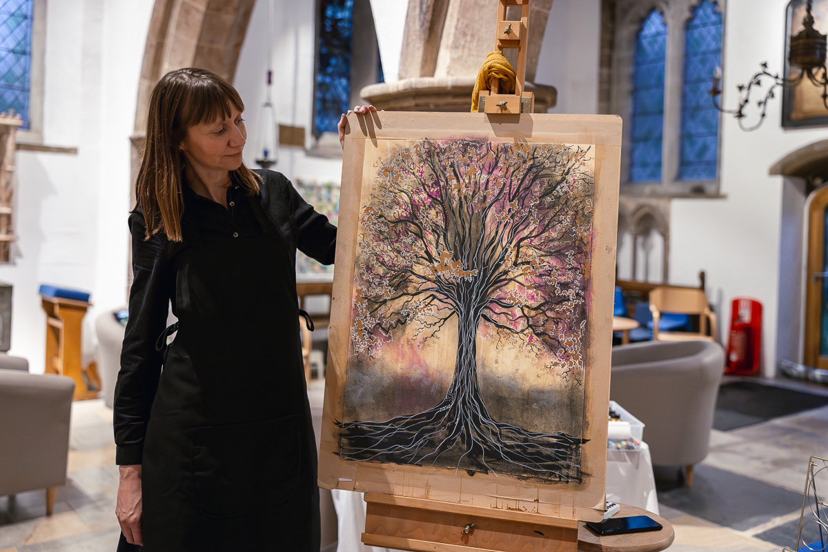 Art in the Burrow: Painting Live to Orchestral Sounds