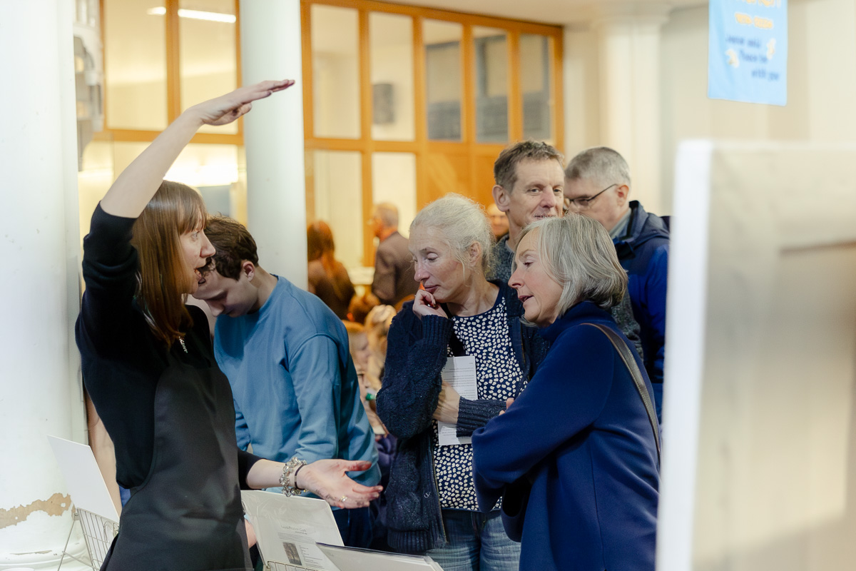 Laura Pearson-Clark Live Paints Steve Bingham's Four Seasons at St Luke's Cambridge