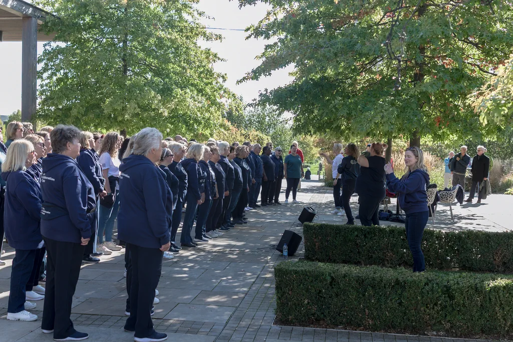 The Collaboration Choir at the National Memorial Arboretum The Collaboration Choir at the National Memorial Arboretum