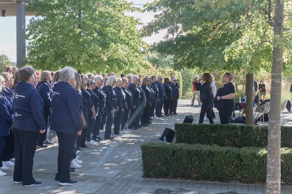 The Collaboration Choir at the National Memorial Arboretum The Collaboration Choir at the National Memorial Arboretum