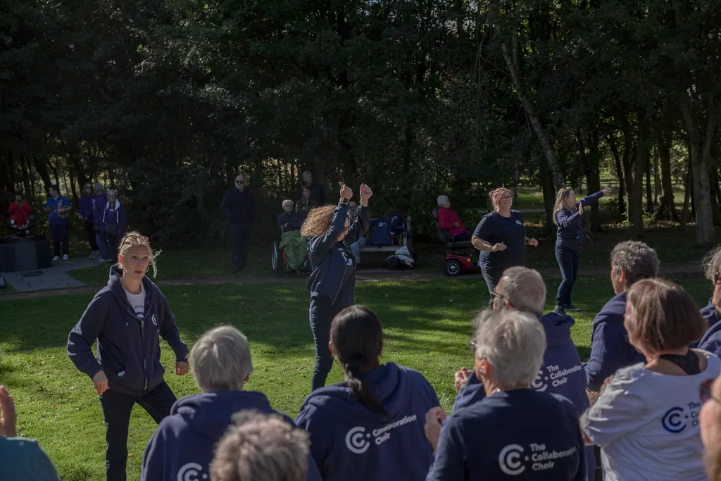 The Collaboration Choir at the National Memorial Arboretum The Collaboration Choir at the National Memorial Arboretum