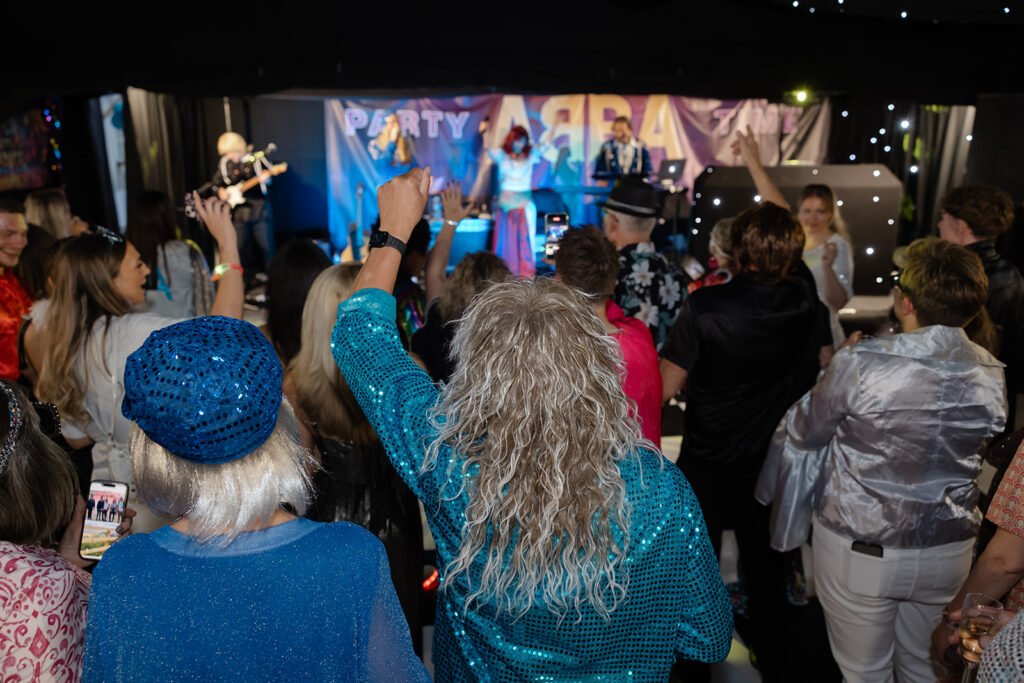 A 75th Birthday Party With an ABBA Tribute Band