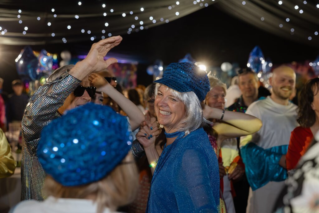 A 75th Birthday Party With an ABBA Tribute Band