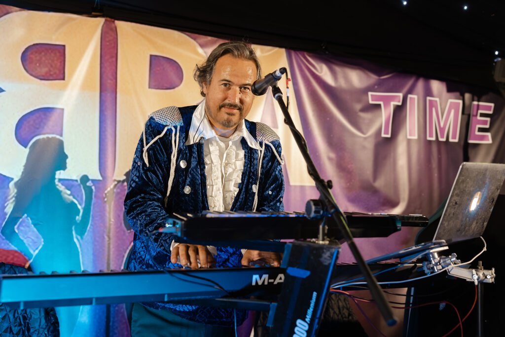 A 75th Birthday Party With an ABBA Tribute Band