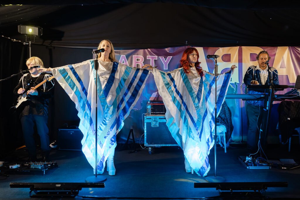 A 75th Birthday Party With an ABBA Tribute Band