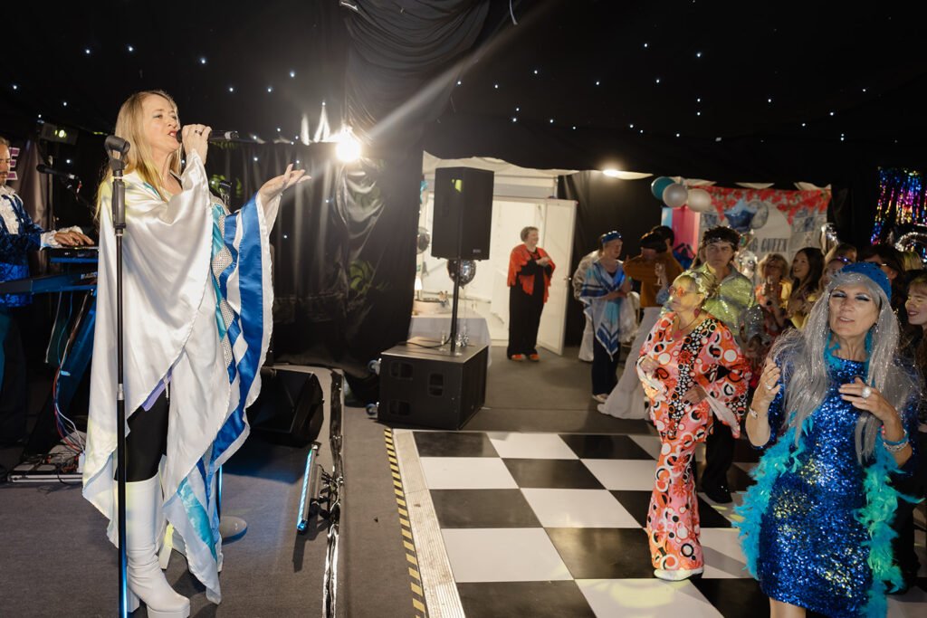A 75th Birthday Party With an ABBA Tribute Band