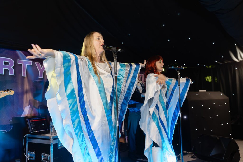 A 75th Birthday Party With an ABBA Tribute Band