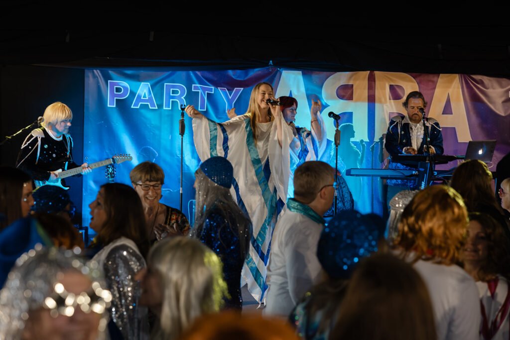 A 75th Birthday Party With an ABBA Tribute Band
