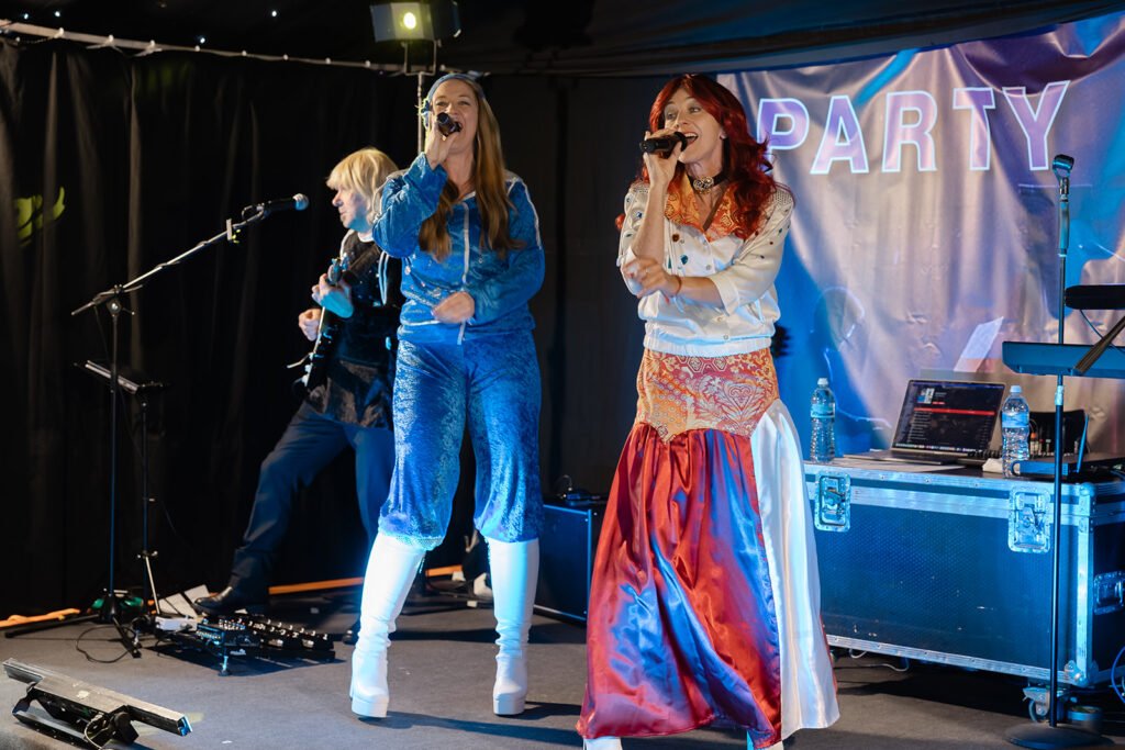A 75th Birthday Party With an ABBA Tribute Band