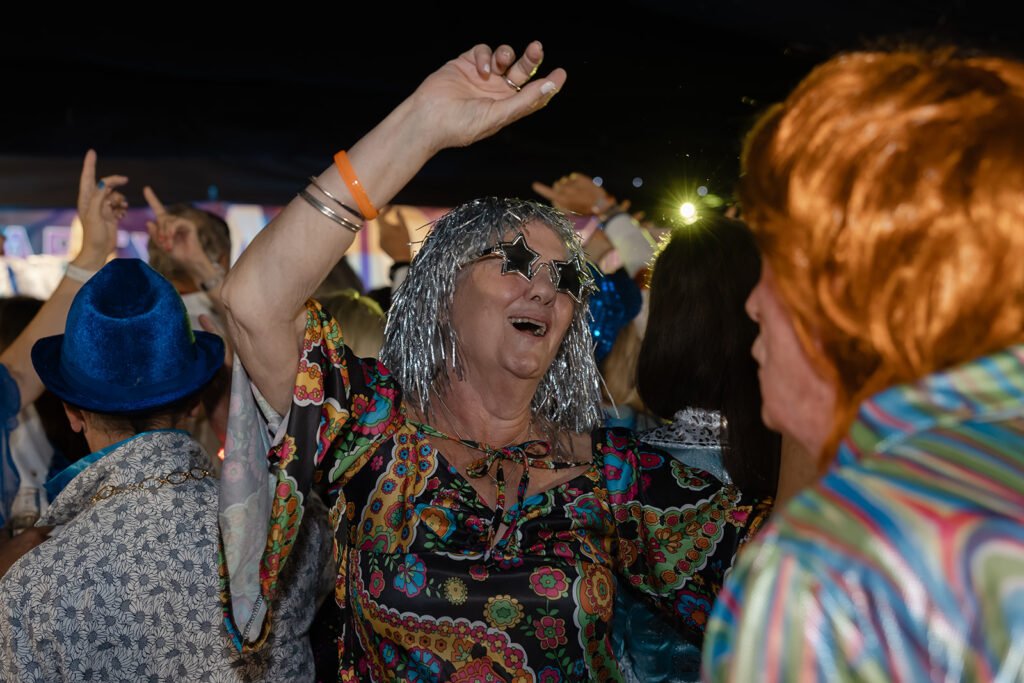 A 75th Birthday Party With an ABBA Tribute Band