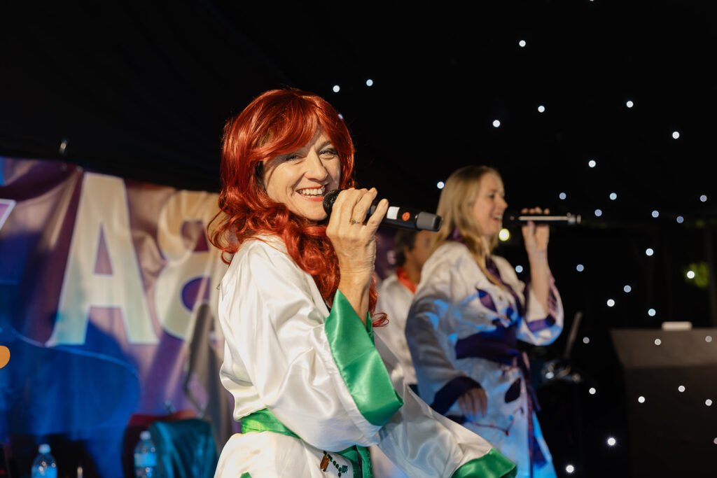 A 75th Birthday Party With an ABBA Tribute Band