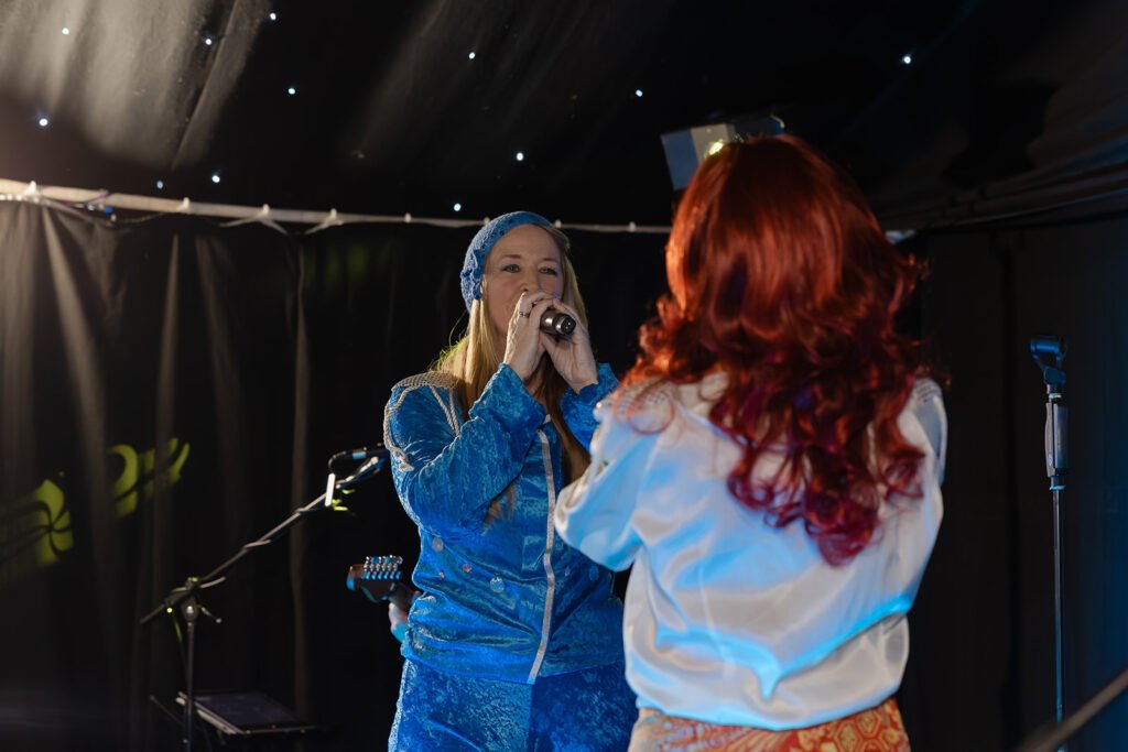 A 75th Birthday Party With an ABBA Tribute Band