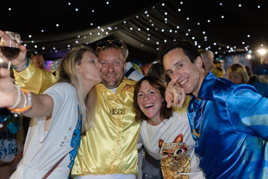 A 75th Birthday Party With an ABBA Tribute Band