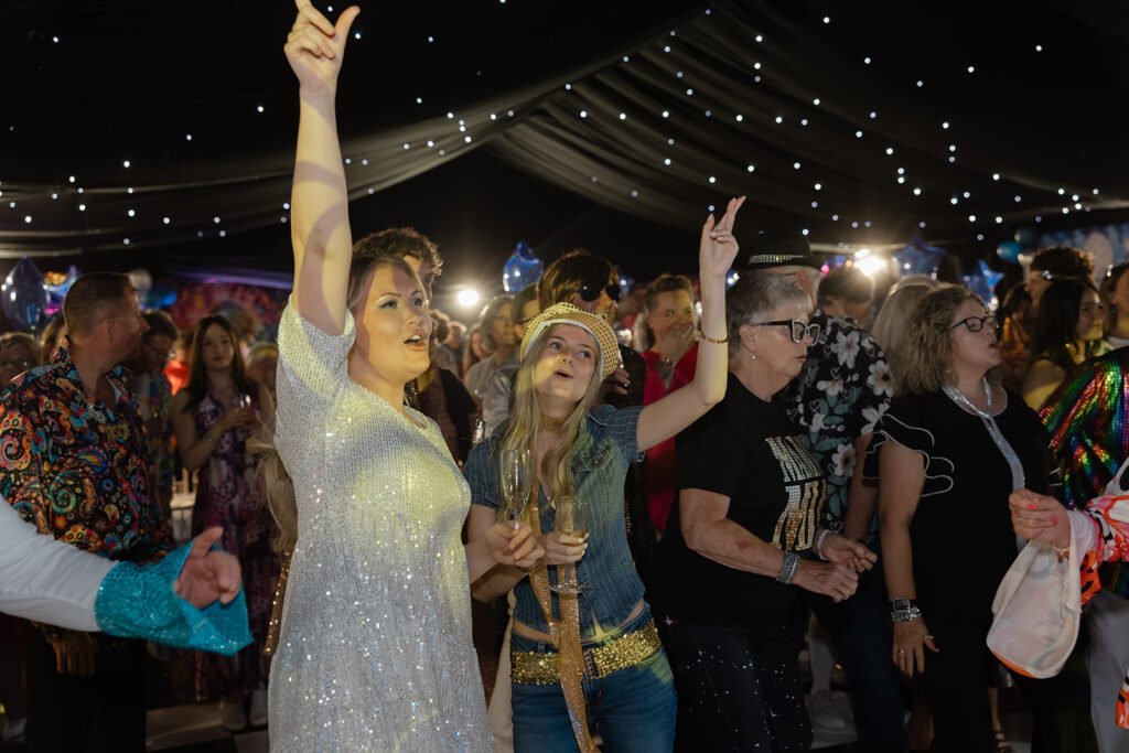 A 75th Birthday Party With an ABBA Tribute Band