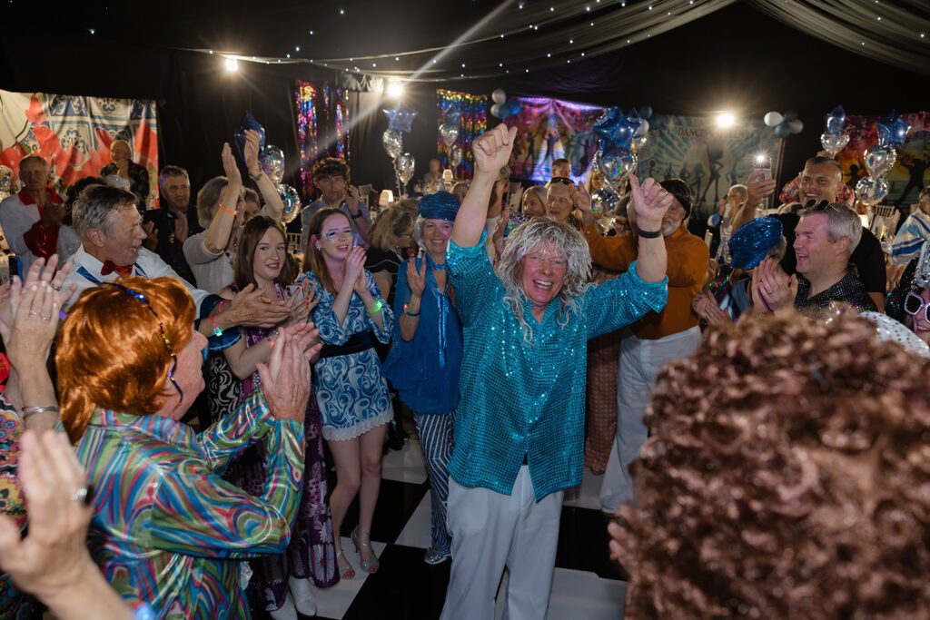 A 75th Birthday Party With an ABBA Tribute Band