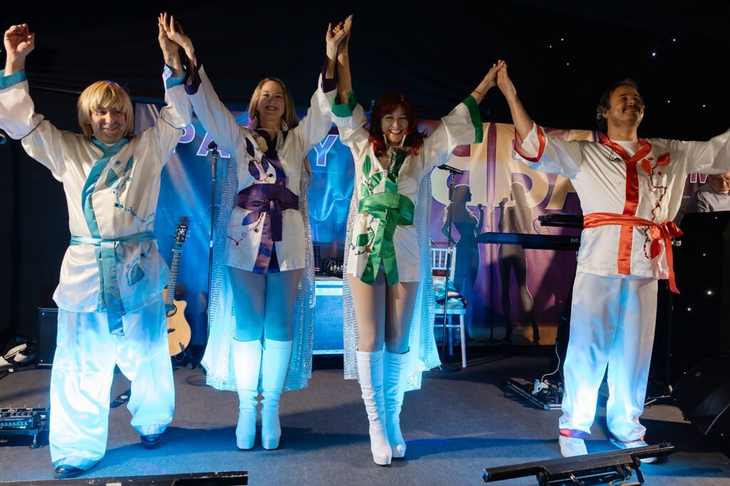 A 75th Birthday Party With an ABBA Tribute Band