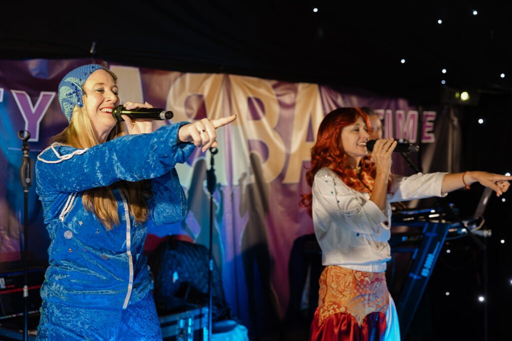 A 75th Birthday Party With an ABBA Tribute Band