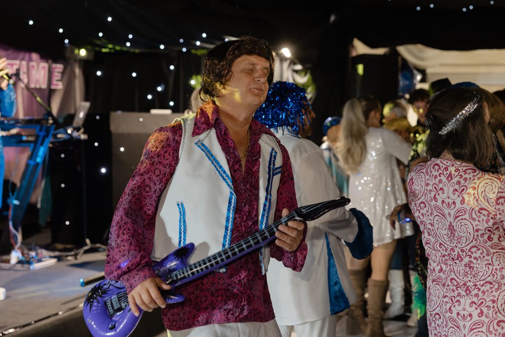 A 75th Birthday Party With an ABBA Tribute Band