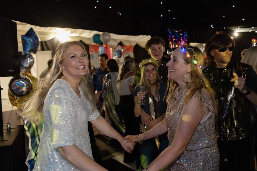 A 75th Birthday Party With an ABBA Tribute Band